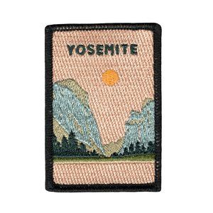 Yosemite National Park (Valley) Patch | Embroidered | Iron or Sew On Minimalist